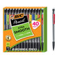 BIC Xtra Smooth Bright Edition Mechanical Pencils, 0.7 mm Medium Point, Bulk School Supplies for Students and Teachers, 40-Count Pack