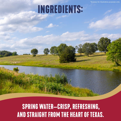 Ozarka Texas Spring Water Bottles, 12 Pack - Still Drinking Water with Naturally Balanced Minerals for a Crisp Clean Taste - 12 Fl Oz