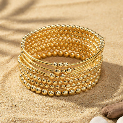 14K Gold Plated Pearl Beaded Cross Bracelets Stack Set for Women,Stretch Boho Colorful Christian Beads Ball Jewelry Friendship Summer Trendy Gift