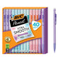 BIC Xtra Smooth Bright Edition Mechanical Pencils, 0.7 mm Medium Point, Bulk School Supplies for Students and Teachers, 40-Count Pack