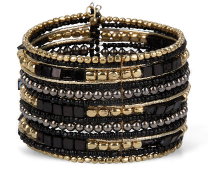 SPUNKYsoul Boho Cuff Bracelets, Women Adjustable Stackable Beaded Accessory | Adjustable Bohemian-Inspired Design, Trendy Wrist Ornament, Versatile For Occasions Or Everyday Wear, Unique Style Jewelry
