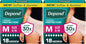 Depend Fresh Protection Adult Diapers, Incontinence Underwear for Women, Disposable, Maximum, XXL, Blush, 44 Count (2 Packs of 22), Packaging May Vary
