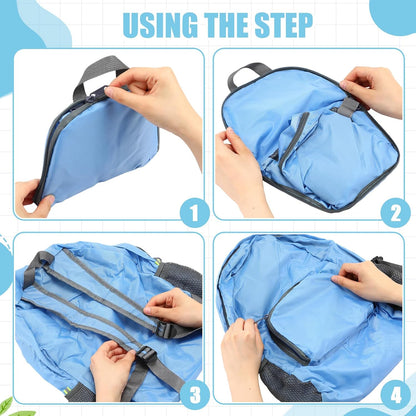 Jexine 10 Pcs Backpacks in Bulk 16.5 Inches Back Pack Basic Backpack for Adult Lightweight Outdoor Travel Book Bags(Sunny Pastel)
