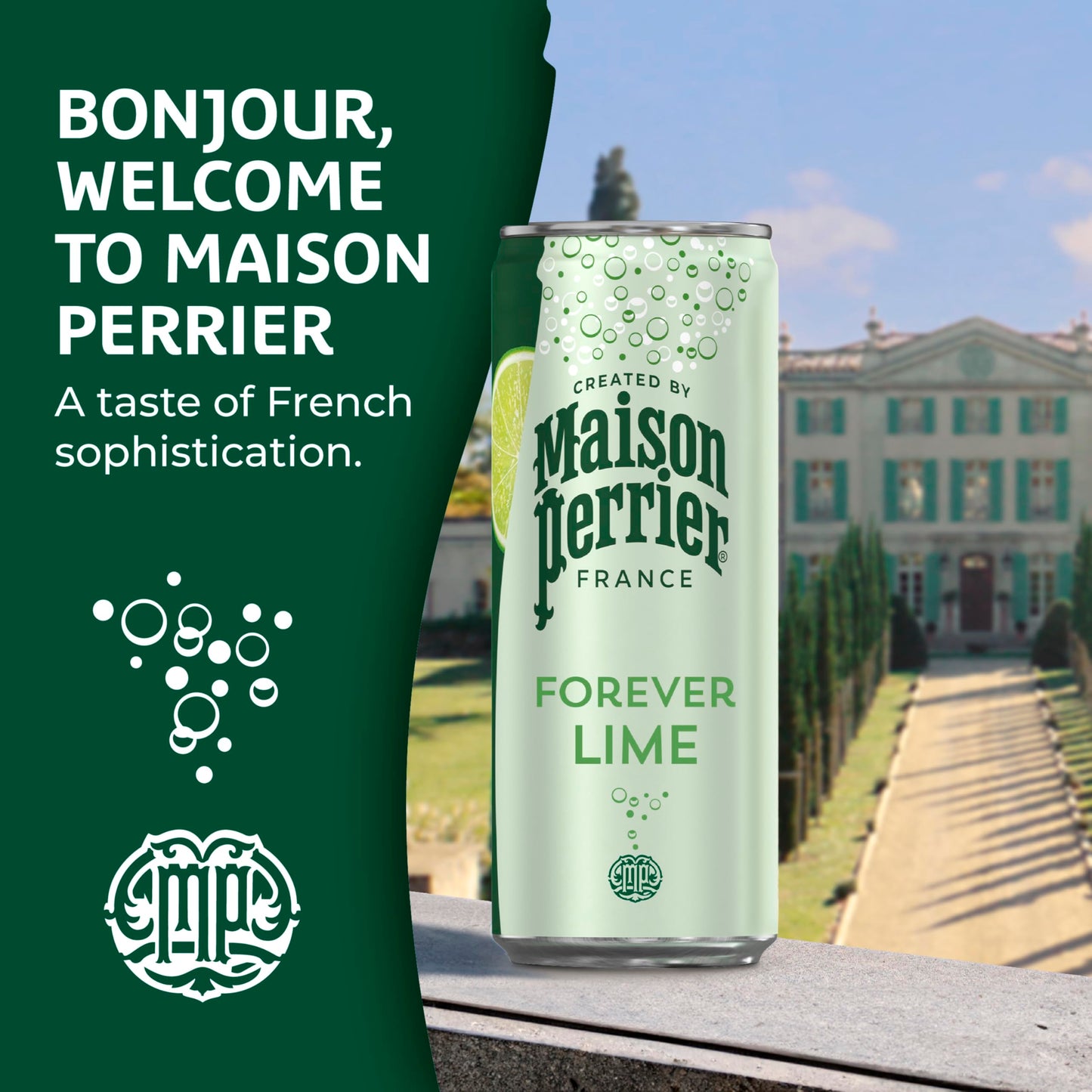 Maison Perrier Ultimate Sparkling Water, 11.15 Fl Oz Cans, 8 Count, 3 Pack