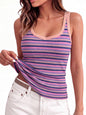 Sampeel Womens Tank Tops Square Neck Sleeveless Ribbed Knit Camisole Summer Outfits Fashion Clothing
