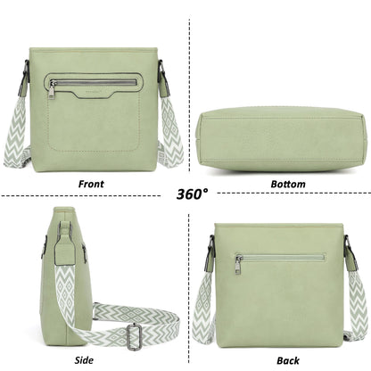 TANTOMI Crossbody Bags for Women Casual Crossbody Purses for Women Travel Shoulder Bag Handbags with Adjustable Strap