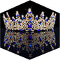 TOBATOBA Silver Wedding Crystal Tiaras and Crowns for Women, Bride Royal Queen Headband Princess Quinceanera Headpieces for Birthday Prom Pageant Party