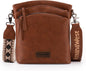 Montana West Multi Zip Pocket Crossbody Bag With Guitar Strap