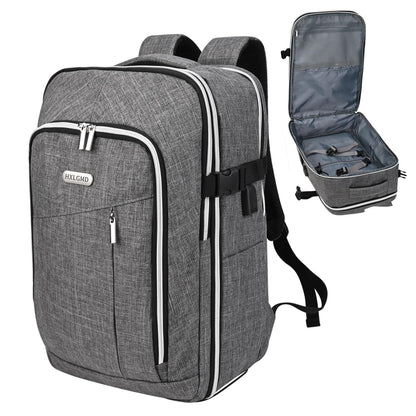 Travel Carry On 17.5" Laptop Expandable Backpack for Men Women, Personal Item Bag Waterproof Airline Approved with USB Charging Hole 3 Packing Cubes, Large Weekender Daypack Business Luggage Suitcase