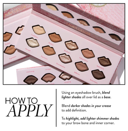 LAURA GELLER NEW YORK The Delectables Timeless Tones Baked Eyeshadow Palette | 14 Pigmented Eyeshadows Blendable Everyday Look