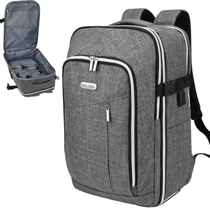 Travel Carry On 17.5" Laptop Expandable Backpack for Men Women, Personal Item Bag Waterproof Airline Approved with USB Charging Hole 3 Packing Cubes, Large Weekender Daypack Business Luggage Suitcase