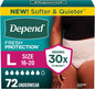 Depend Fresh Protection Adult Diapers, Incontinence Underwear for Women, Disposable, Maximum, XXL, Blush, 44 Count (2 Packs of 22), Packaging May Vary