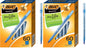 BIC Round Stic Xtra Life Assorted Ink Ballpoint Pens, Medium Point (1.0mm), 60-Count Pack of Bulk Pens, Flexible Round Barrel for Comfortable Writing, No. 1 Selling Ballpoint Pens