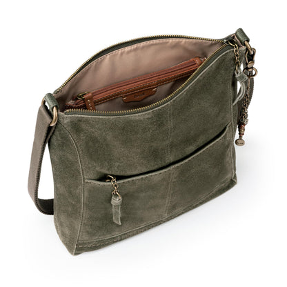 The Sak Lucia Leather Crossbody Purse - Premium Leather Women's Handbag for Everyday & Travel - Cross Body Bag With Zipper
