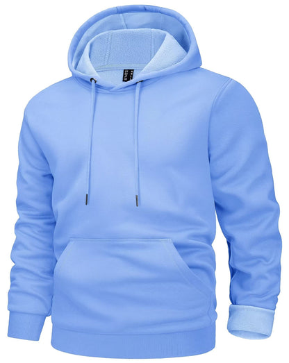 MAGCOMSEN Men's Active Hoodies Fleece Lined Sweatshirts Casual Athletic Workout Pullover With Kangaroo Pocket