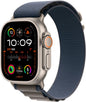 Apple Watch Ultra 2 [GPS + Cellular, 49mm] - Titanium Case with Blue Ocean Band, One Size (Renewed)