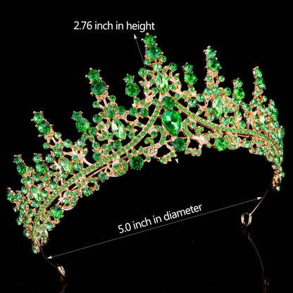 TOBATOBA Silver Wedding Crystal Tiaras and Crowns for Women, Bride Royal Queen Headband Princess Quinceanera Headpieces for Birthday Prom Pageant Party