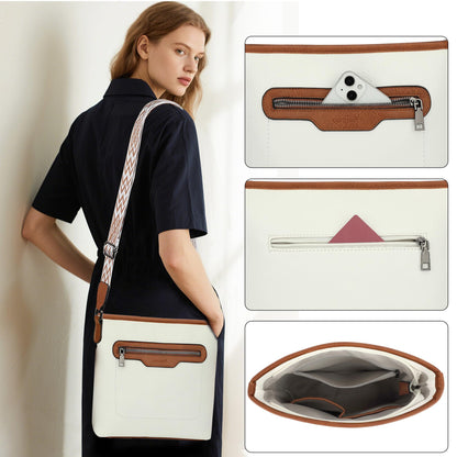 TANTOMI Crossbody Bags for Women Casual Crossbody Purses for Women Travel Shoulder Bag Handbags with Adjustable Strap