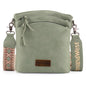 Montana West Multi Zip Pocket Crossbody Bag With Guitar Strap