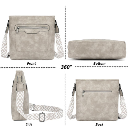 TANTOMI Crossbody Bags for Women Casual Crossbody Purses for Women Travel Shoulder Bag Handbags with Adjustable Strap