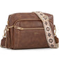 Small Leather Crossbody Bags for Women Anti theft Purses and Handbag Shoulder Hangbag with Wide Strap Tassel