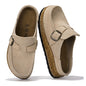 Project Cloud 100% Genuine Leather Moccasin Style Clogs for Women (Carline) | Memory Foam Insole for Comfortability; Non-Slip and Durable Womens Clogs; Lightweight and Water-Resistant Mules for Women