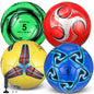 Tradder 4 Pack Soccer Ball with Pump Size 3 4 5 Deflated Soccer Ball for Outdoor Indoor Game Sport Practice Training Gift for Kid Youth Teen Adult Charity Donation