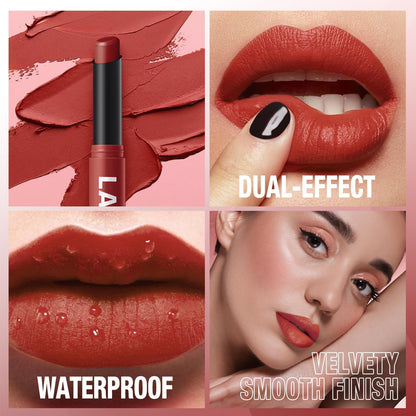12Pcs Velvet Matte Lipstick Set, Nude to Dark Shades, Long-Lasting,Color A | Highly pigmented matte color, smooth creamy glide, waterproof wear, nude-to-dark tones, ideal for daily makeup or gifting