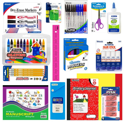 70 Piece Back to School Supplies Kit for Middle & High School Students Grades 7-12, Complete Student Supply Bundle with Binder, Notebooks, Folders, Pens, Pencils, Highlighters & Classroom Essentials