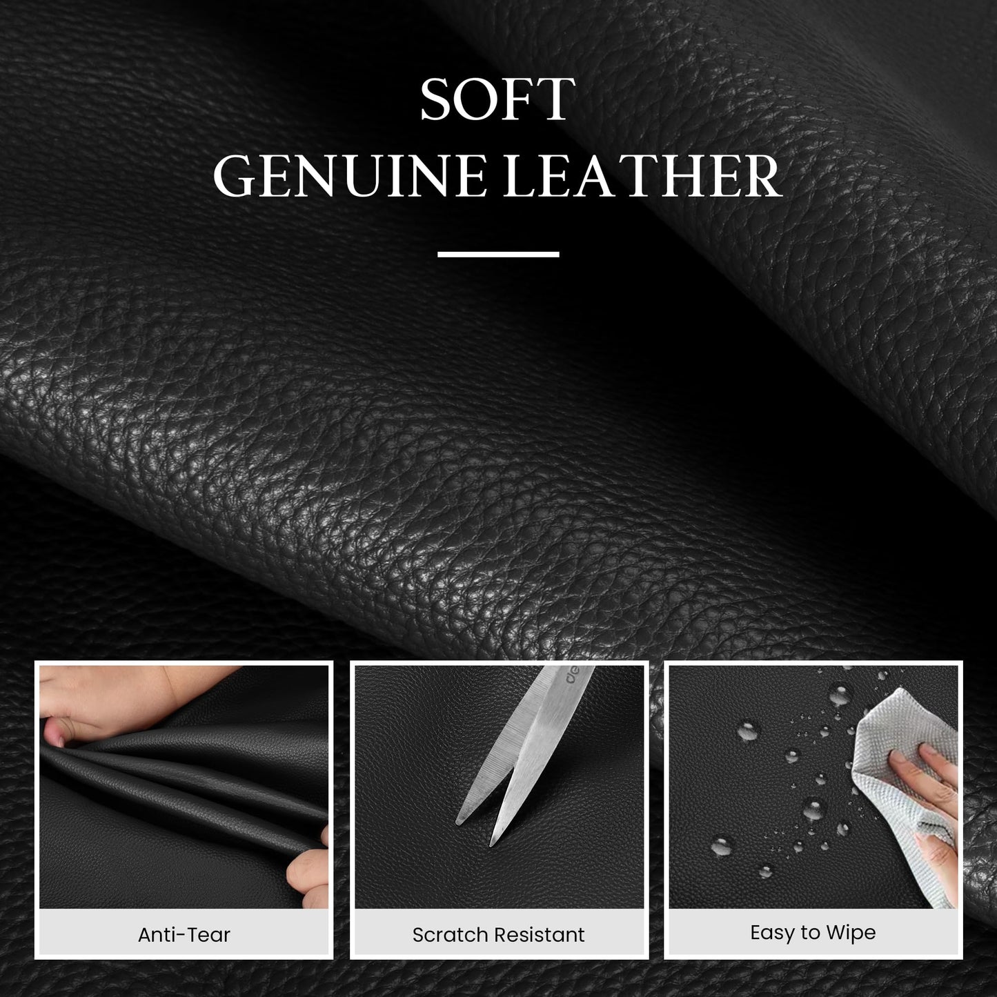 befen Genuine Leather Tote Bag for Women Work, Women's Leather Shoulder Bags Purses Satchel Handbags with Laptop Compartment