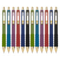 Linbsunne Ballpoint Pens Black Medium Point 1mm with Super Soft Grip Ball Point Pen for Men Women Retractable(style2, 12 pcs)