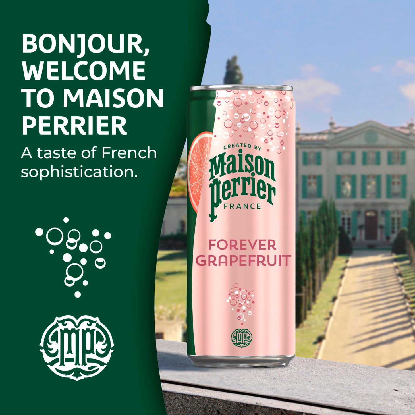 Maison Perrier Ultimate Sparkling Water, 11.15 Fl Oz Cans, 8 Count, 3 Pack