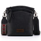 Montana West Multi Zip Pocket Crossbody Bag With Guitar Strap