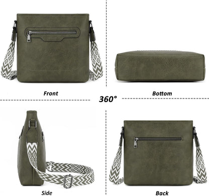 TANTOMI Crossbody Bags for Women Casual Crossbody Purses for Women Travel Shoulder Bag Handbags with Adjustable Strap