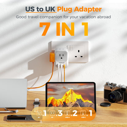 TESSAN 2 Pack European Travel Plug Adapter, Europe Power Converter