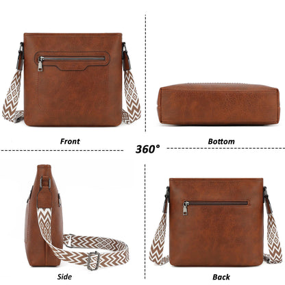 TANTOMI Crossbody Bags for Women Casual Crossbody Purses for Women Travel Shoulder Bag Handbags with Adjustable Strap