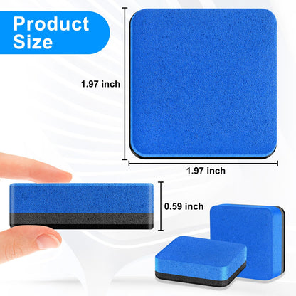 96 Pack Cube Dry Erase Erasers, Mini Magnetic Whiteboard Dry Erasers Chalkboard Cleaner Wiper for Classroom, School, Home, and Office Supplies