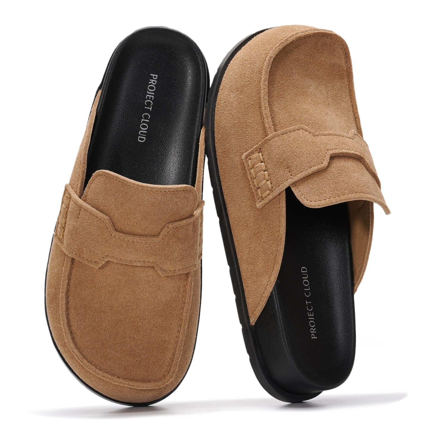 Project Cloud 100% Genuine Leather Slip On Womens Clogs 2026 (Foamy) | Plush & Soft Insole with Arch Support for Comfort; Non Slip Mules & Clogs for Women Footwear; Water Resistant Women Shoes