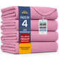 Utopia Bedding Washable Underpads 34" x 36" (Pack of 4), Waterproof Reusable Heavy Absorbency Incontinence Bed Pads for Adults, Kids, Elderly and Pets, Bedwetting Pads for Sofa and Couch (Blue)