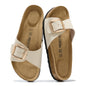 Project Cloud 100% Genuine Leather Sandals Women Dressy Beach Essentials Slides for Women Footwear - Lightweight with Memory Foam Insole Sandals for Women 2026 - Womens Slides
