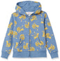 Amazon Essentials Girls and Toddlers' Fleece Zip-Up Hooded Sweatshirt with Lined Hood and Rib Knit Detail