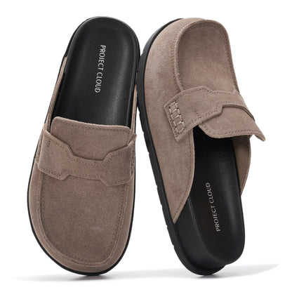 Project Cloud 100% Genuine Leather Slip On Womens Clogs 2026 (Foamy) | Plush & Soft Insole with Arch Support for Comfort; Non Slip Mules & Clogs for Women Footwear; Water Resistant Women Shoes