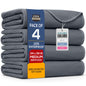 Utopia Bedding Washable Underpads 34" x 36" (Pack of 4), Waterproof Reusable Heavy Absorbency Incontinence Bed Pads for Adults, Kids, Elderly and Pets, Bedwetting Pads for Sofa and Couch (Blue)