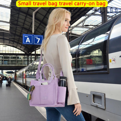 ZHMO Canvas Tote Bag for Women,Women's Bags Crossbody Bags Work Laptop Tote Bag Large Handbags Purse for Travel Nurse Teacher