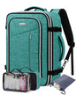 Travel Carry On 17.5" Laptop Expandable Backpack for Men Women, Personal Item Bag Waterproof Airline Approved with USB Charging Hole 3 Packing Cubes, Large Weekender Daypack Business Luggage Suitcase