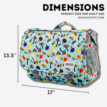 J World New York Thomas Laptop Messenger Bag for Women & Men. Kids Computer Bookbag