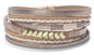 Fesciory Leather Wrap Bracelets for Women, Boho Western Layered Jewelry | Layered leather cuff bracelets, Easy on and off, Boho western style, Daily wear, Gift for women