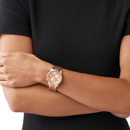Michael Kors Bryant Chronograph Women's Watch, Stainless Steel and Pavé Crystal Watch for Women