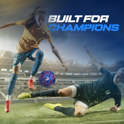 Western Star Soccer Ball USA - Official Match Grade Soccer Balls - Youth & Adult - Attractive and Durable Design - World Cup