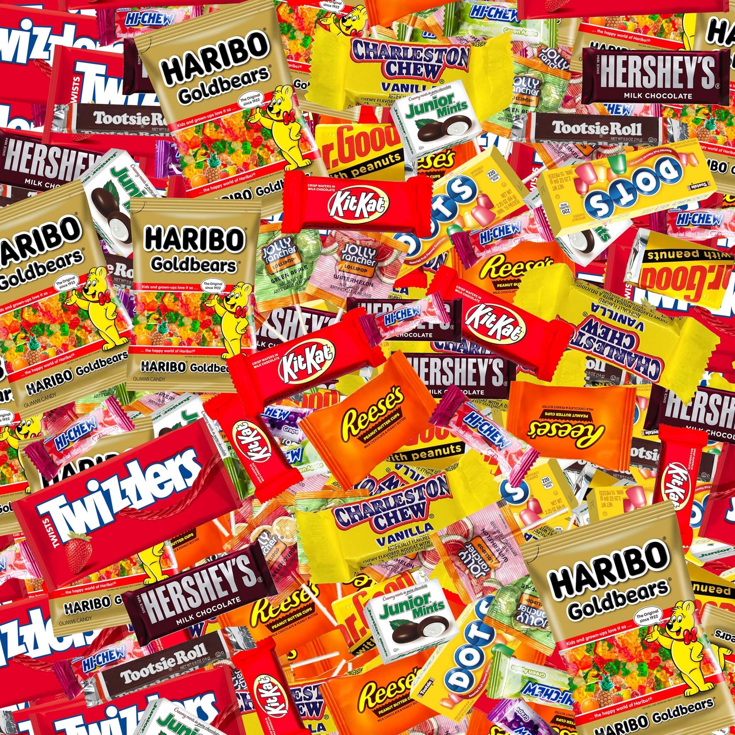 Individually Wrapped Mini Candy & Chocolate Mix - 5 lb Bulk Candy Assortment - Pinata Stuffer Candies Variety Pack, Office CandyBowl Treats - Sweet & Chocolatey Flavors - July 4th